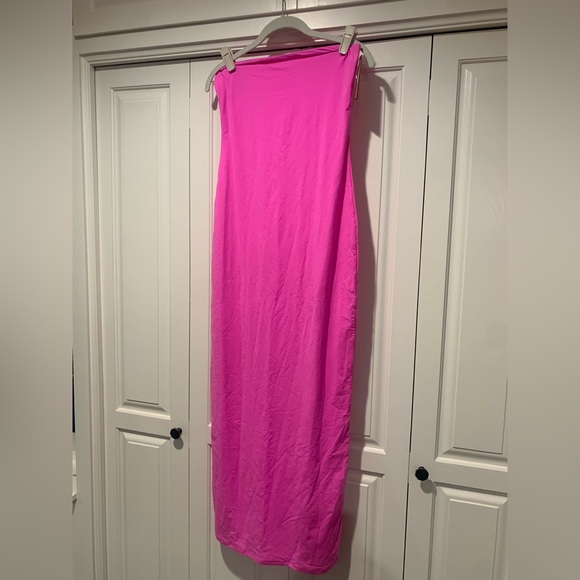 NWT Skims Fits Everybody Tube Maxi Dress Neon Orchid Size Large - Picture 5 of 13